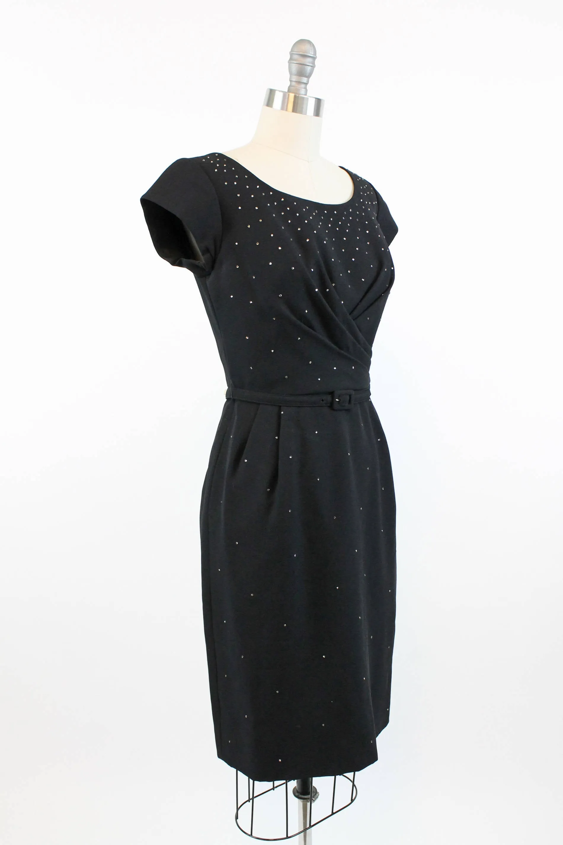 1950s rhinestone dress xs | new fall