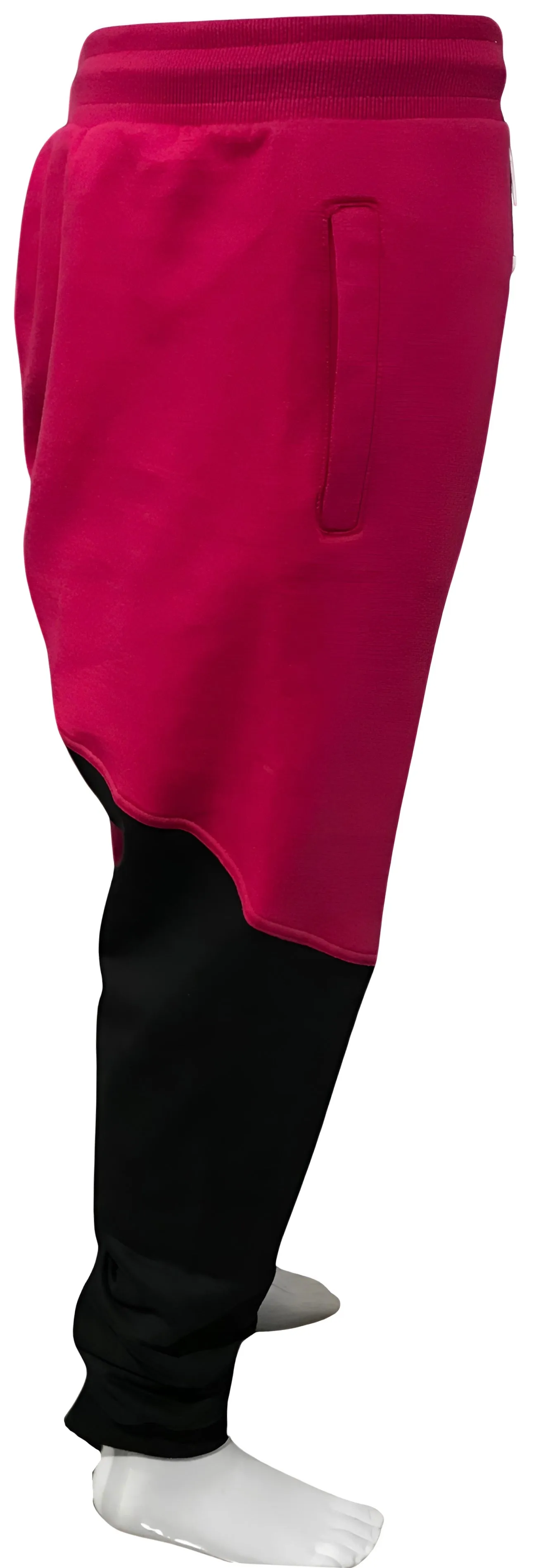 ^23^ (BLACK-HOT PINK)* JOGGER SWEATPANTS (CUT & SEW) (UNISEX)