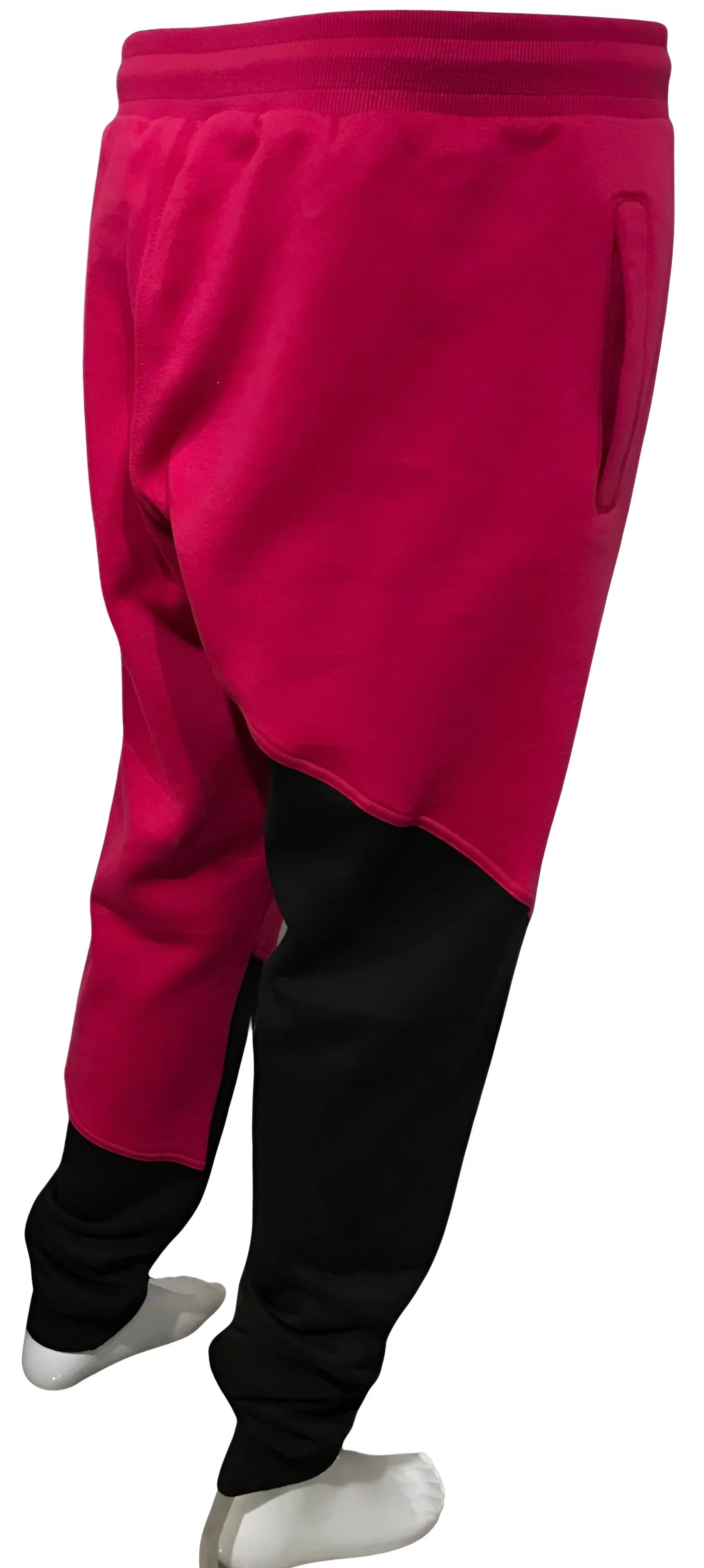 ^23^ (BLACK-HOT PINK)* JOGGER SWEATPANTS (CUT & SEW) (UNISEX)