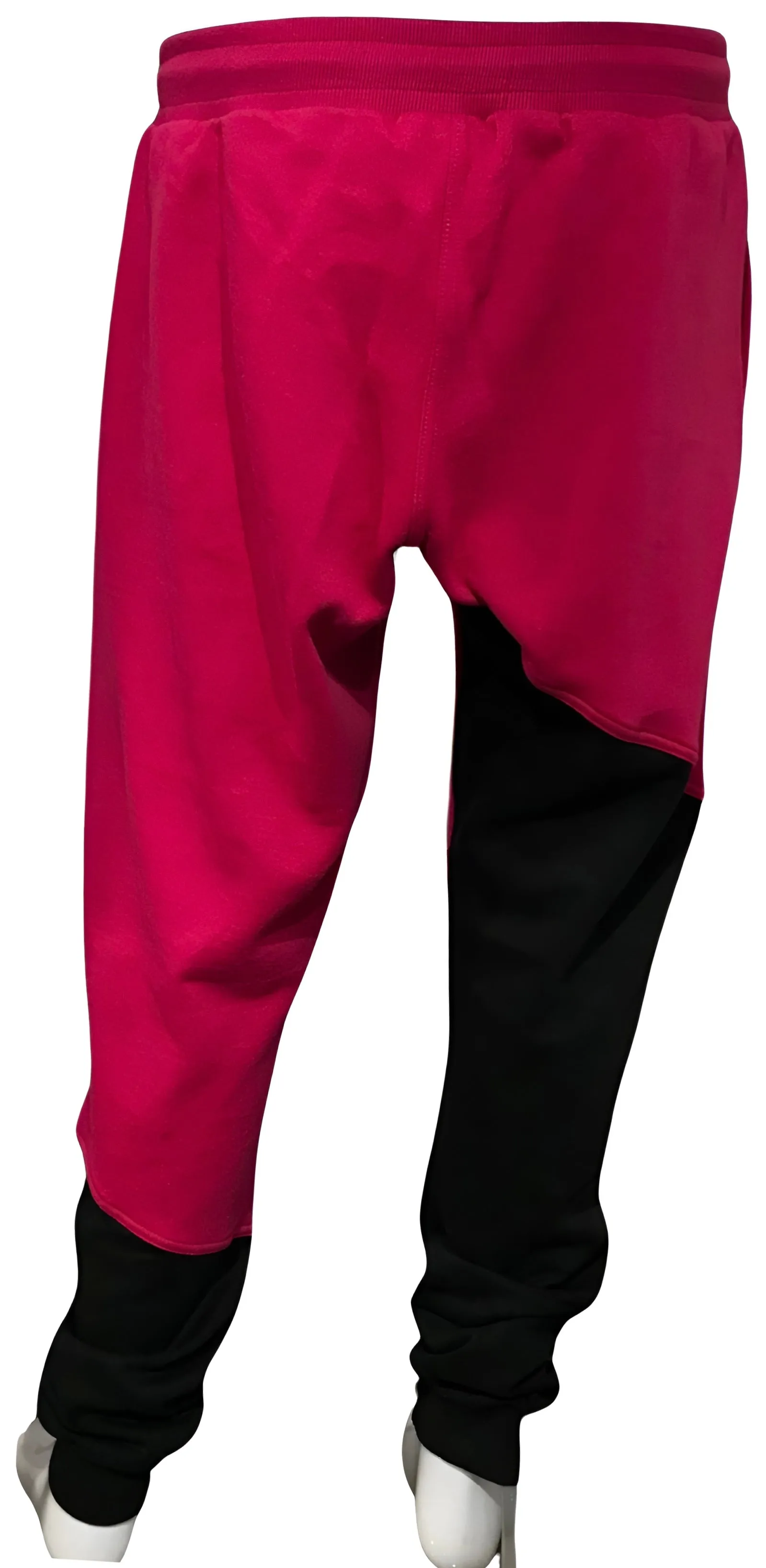 ^23^ (BLACK-HOT PINK)* JOGGER SWEATPANTS (CUT & SEW) (UNISEX)