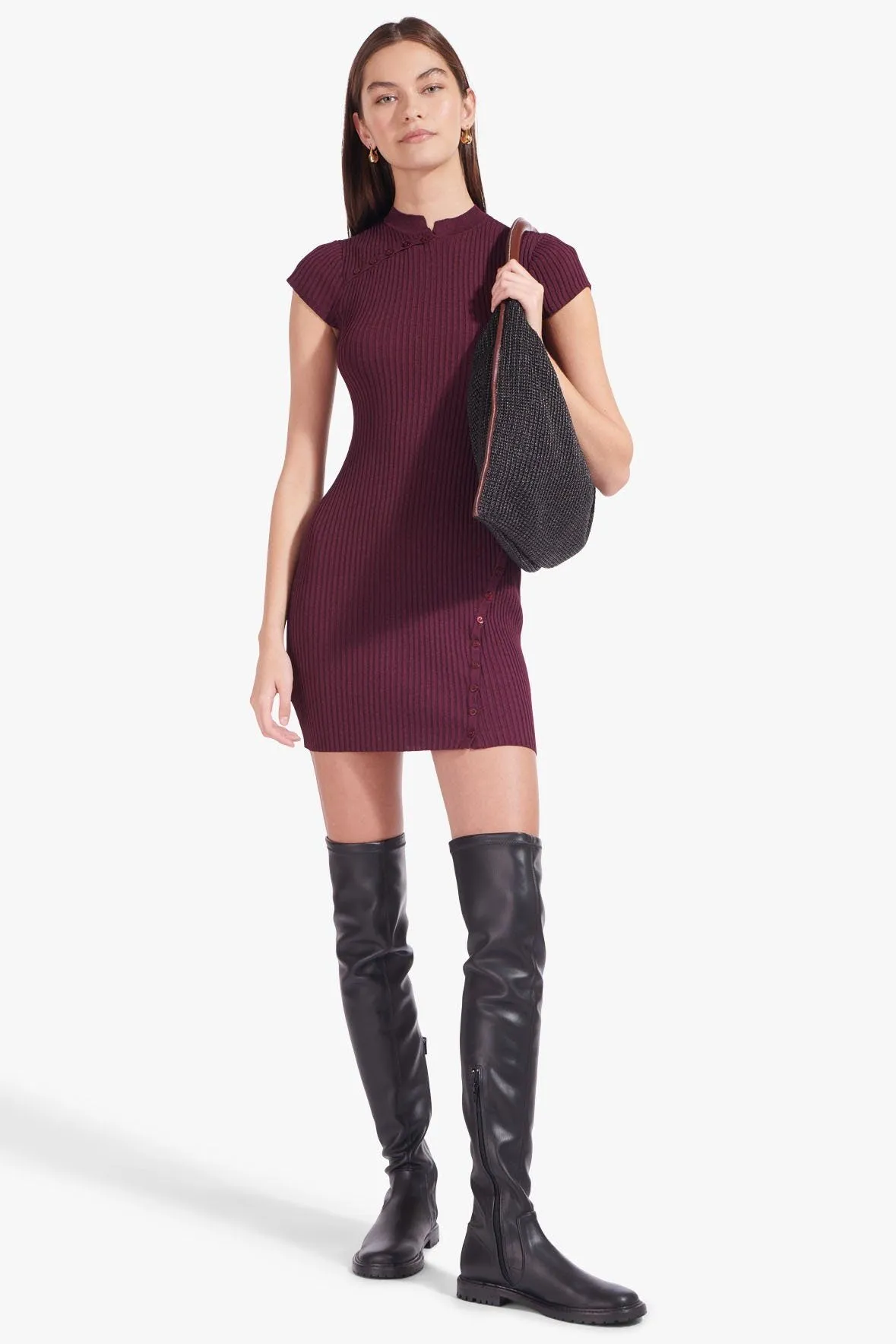 AINSLEY DRESS | PLUM