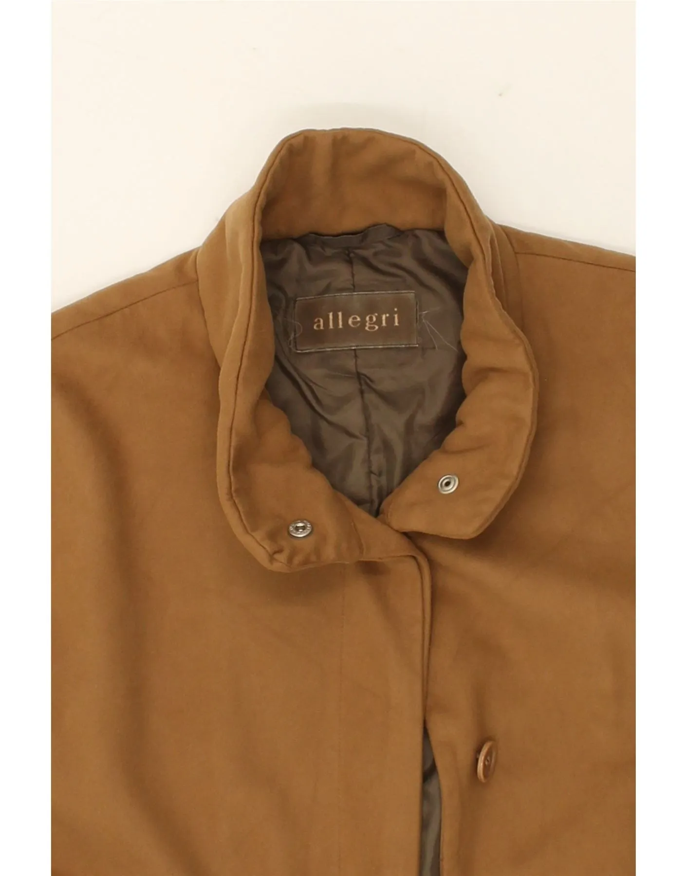 ALLEGRI Womens Overcoat IT 44 Medium Brown