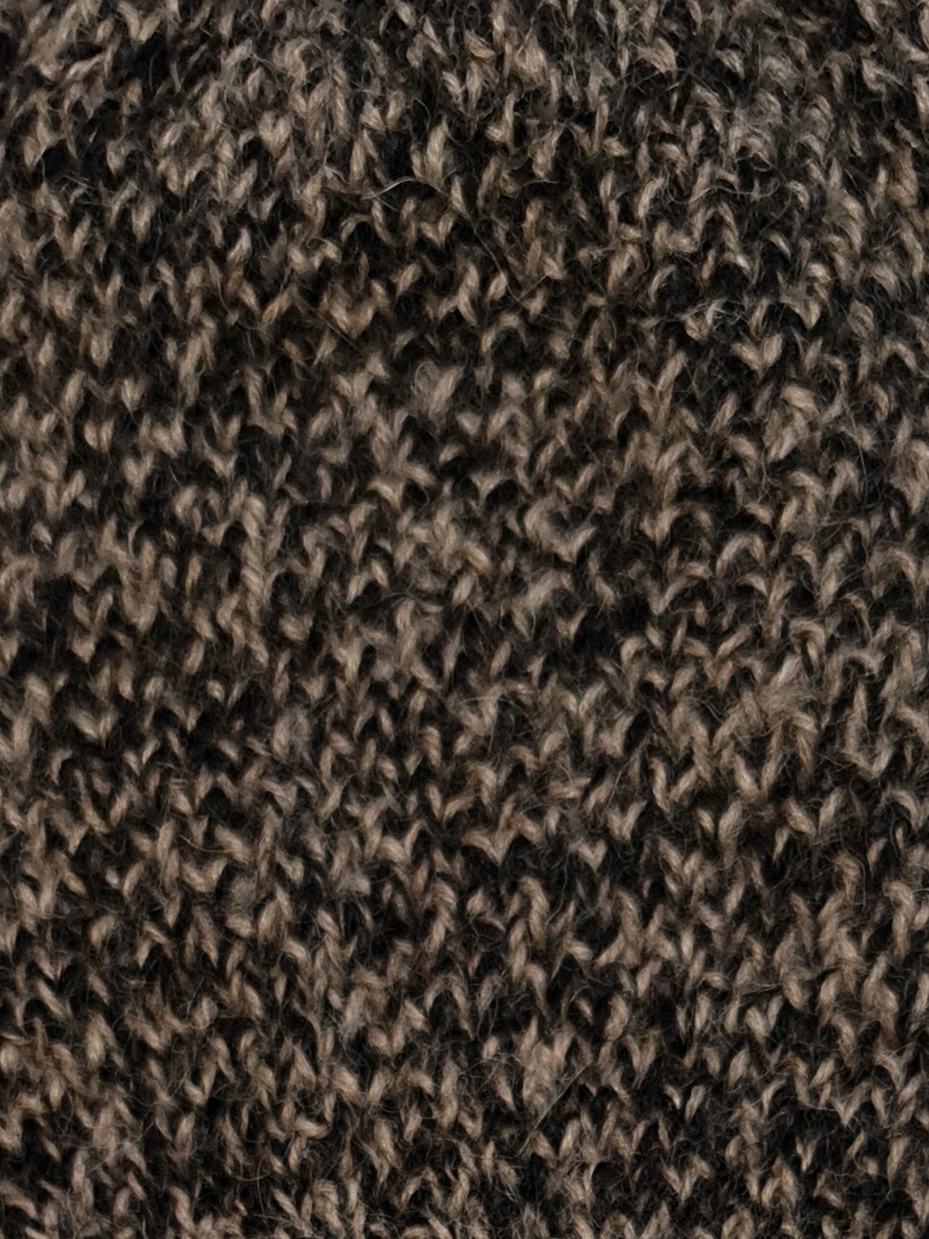 Amayi Alpaca - Beanie Hat  Black & Camel Mix