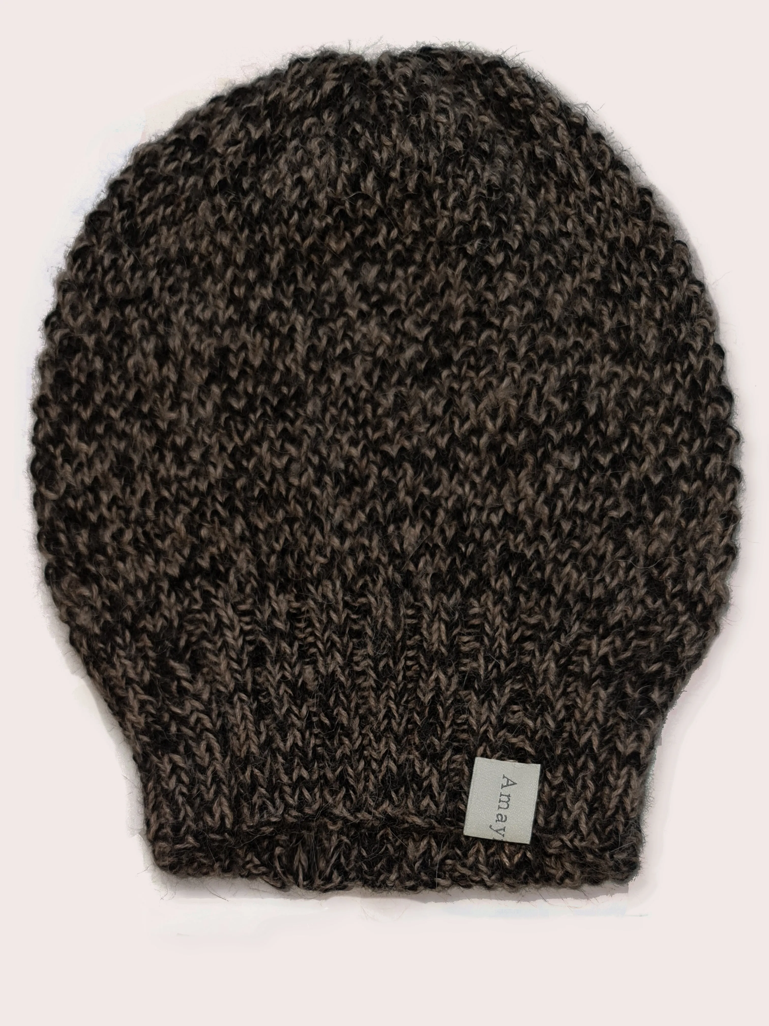 Amayi Alpaca - Beanie Hat Black Brown Mix