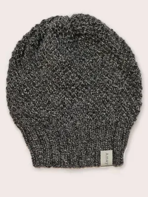 Amayi Alpaca - Beanie Hat Charcoal & Grey Mix