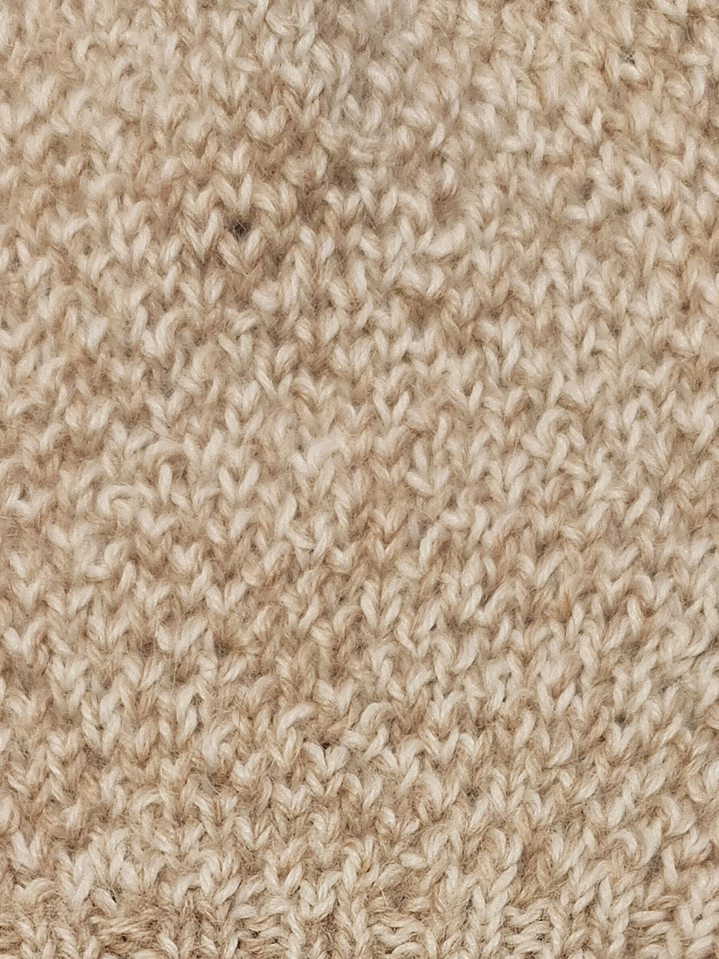 Amayi Alpaca - Beanie Hat Light Camel & Cream Mix