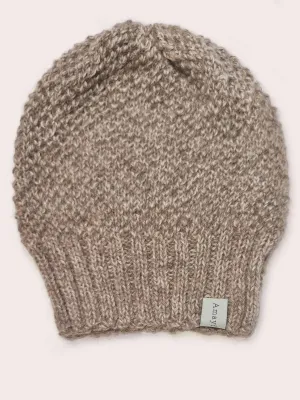 Amayi Alpaca - Beanie Hat Mid Mix Brown