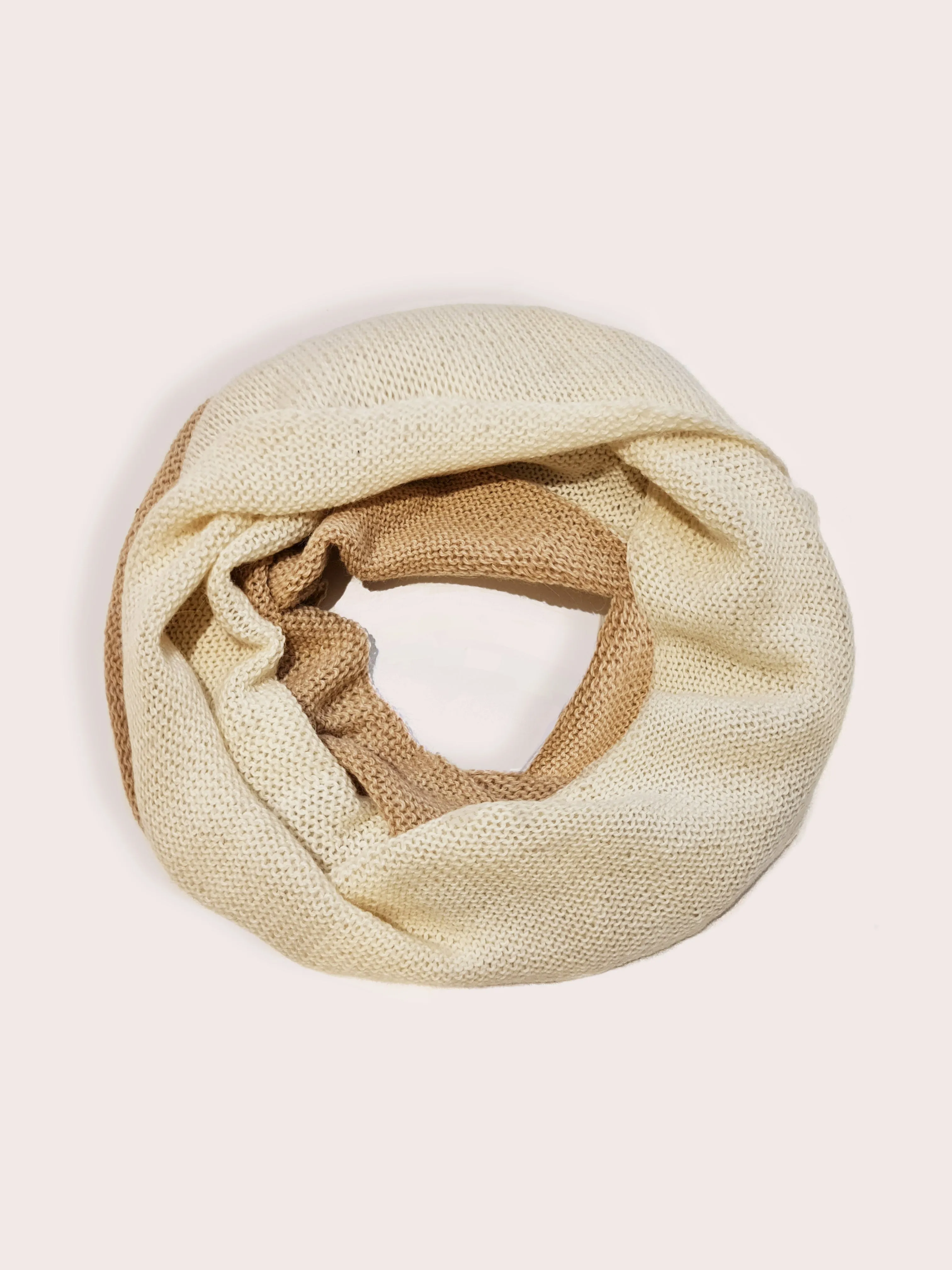 Amayi Alpaca - Infinity Scarf Camel & Cream