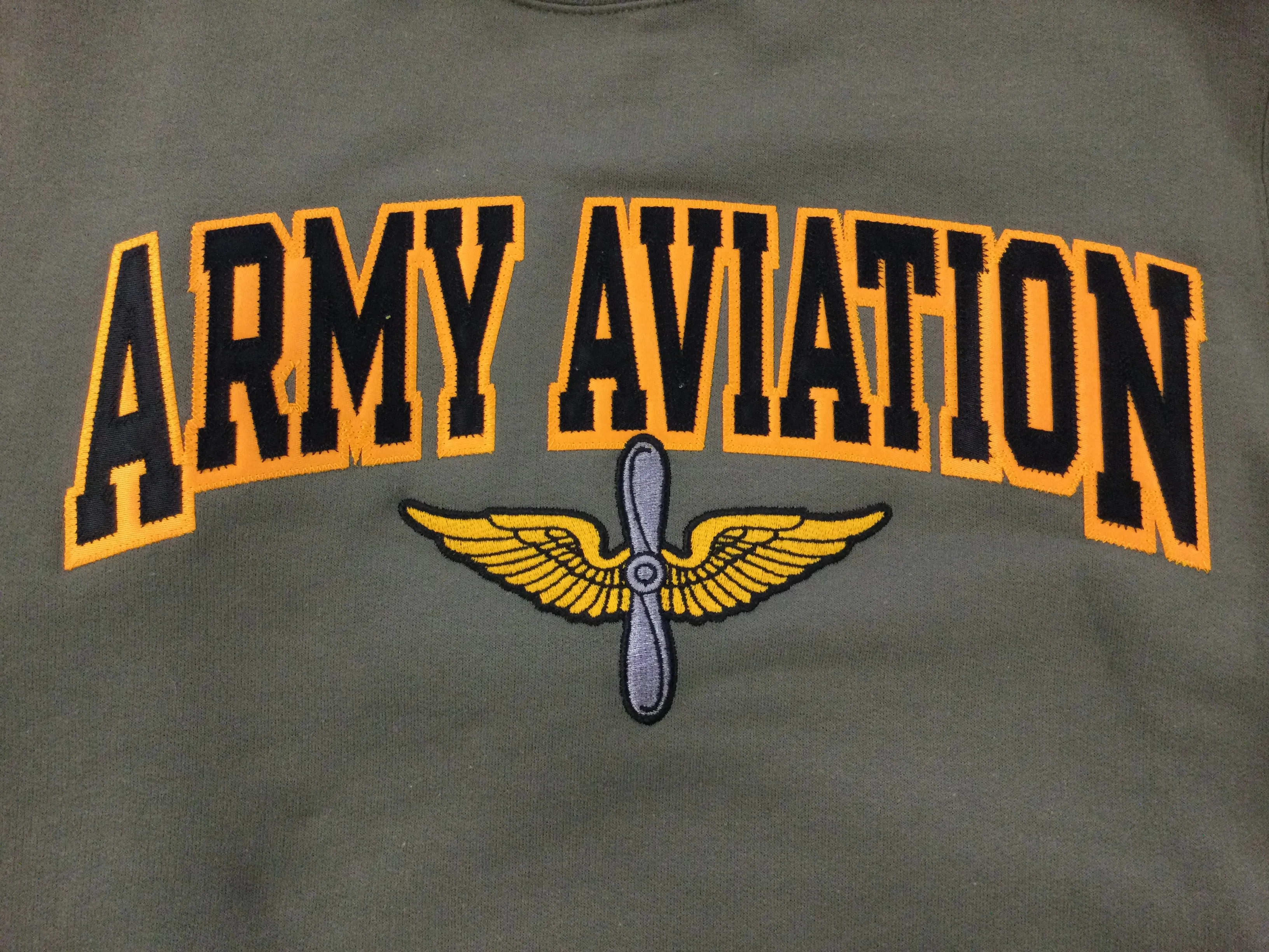 Army Aviation Pullover Sweatshirt with Hood