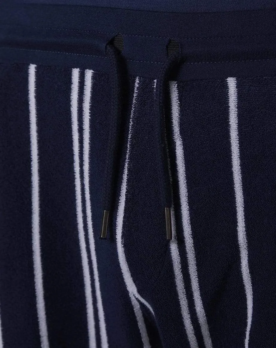 Arrow Striped Mens Shorts | Navy