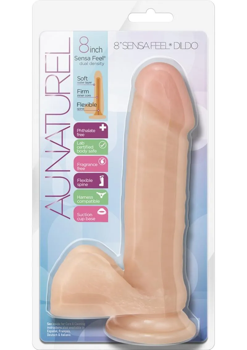 Au Naturel Sensa Feel Dildo with Suction Cup