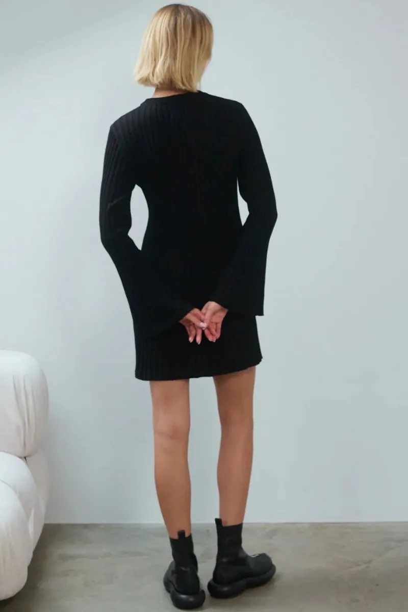 AUSRA MINI DRESS IN BLACK