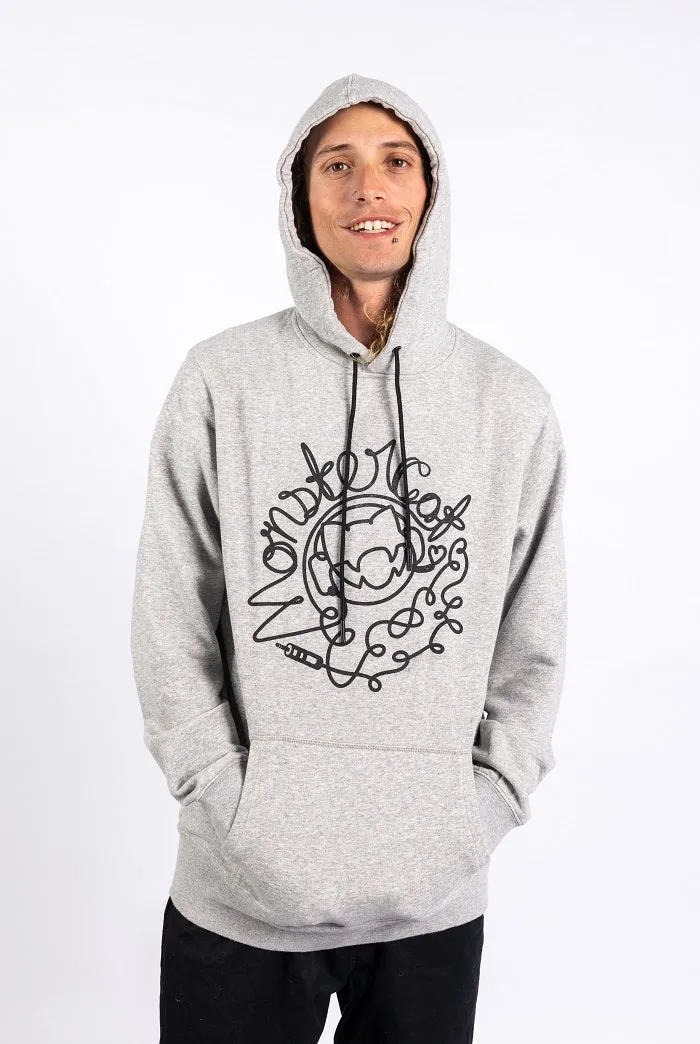 AUX - Heather Grey Pullover Hoodie