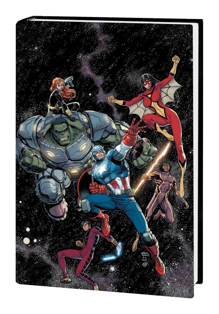 AVENGERS BY JONATHAN HICKMAN OMNIBUS VOL. 1 HC ARTHUR ADAMS COVER [NEW PRINTING, DM ONLY]]