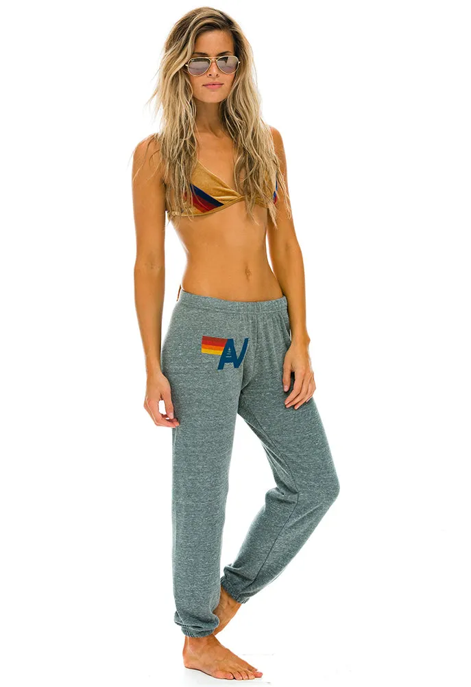 Aviator Nation Women's Logo Sweatpants in Heather Grey