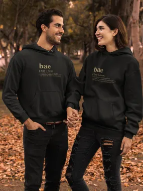 Bae slogan unisex fleece hoodie (FINAL SALE)