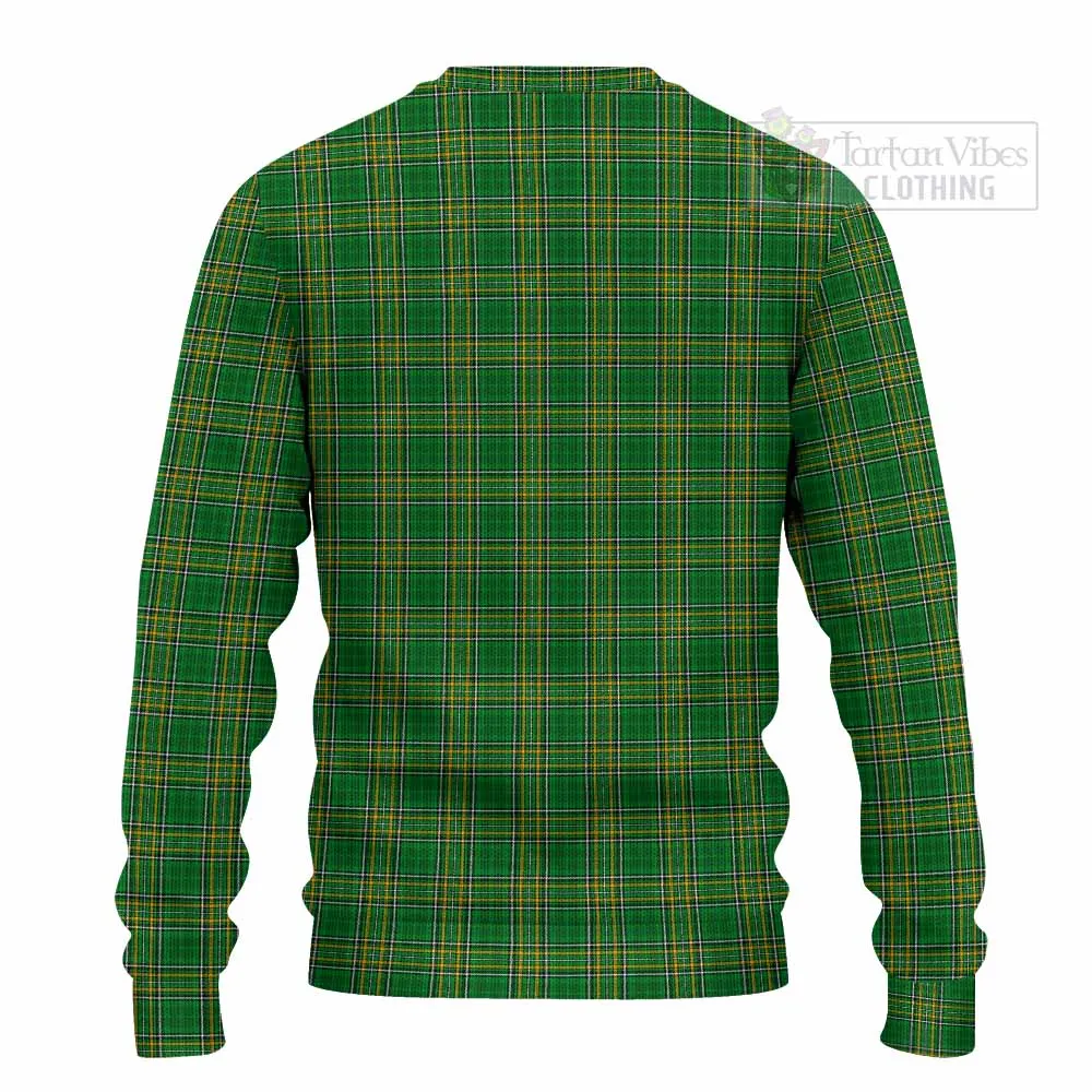 Bagnall Irish Clan Tartan Knitted Sweater with Coat of Arms