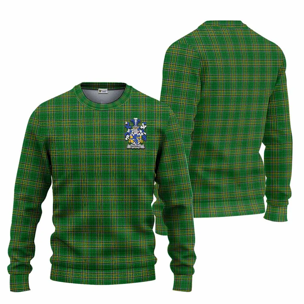 Bagnall Irish Clan Tartan Knitted Sweater with Coat of Arms