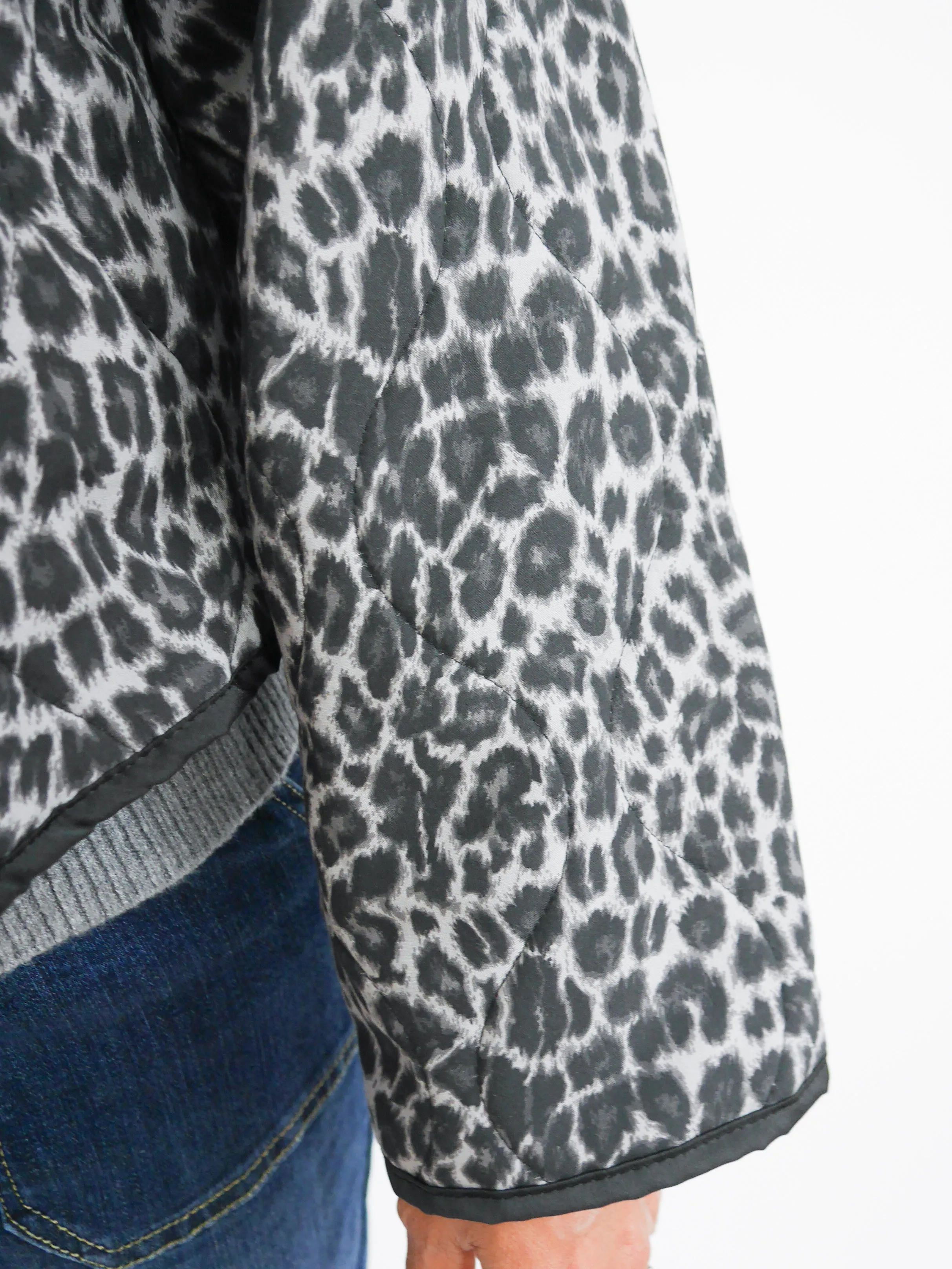 Bailey Jacket Charcoal Leopard