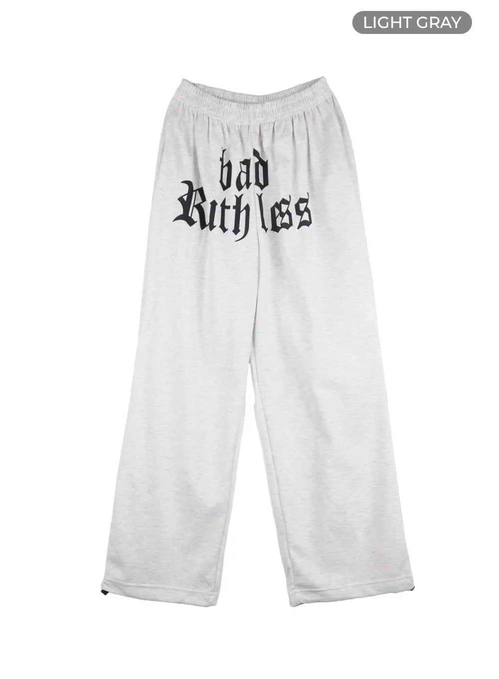 Banded Lettering Sweatpants OL408