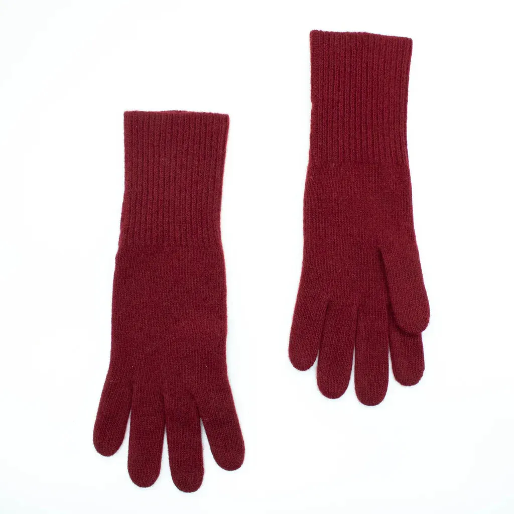 BAROLO Italian Cashmere RIB CUFF CLASSIC GLOVES