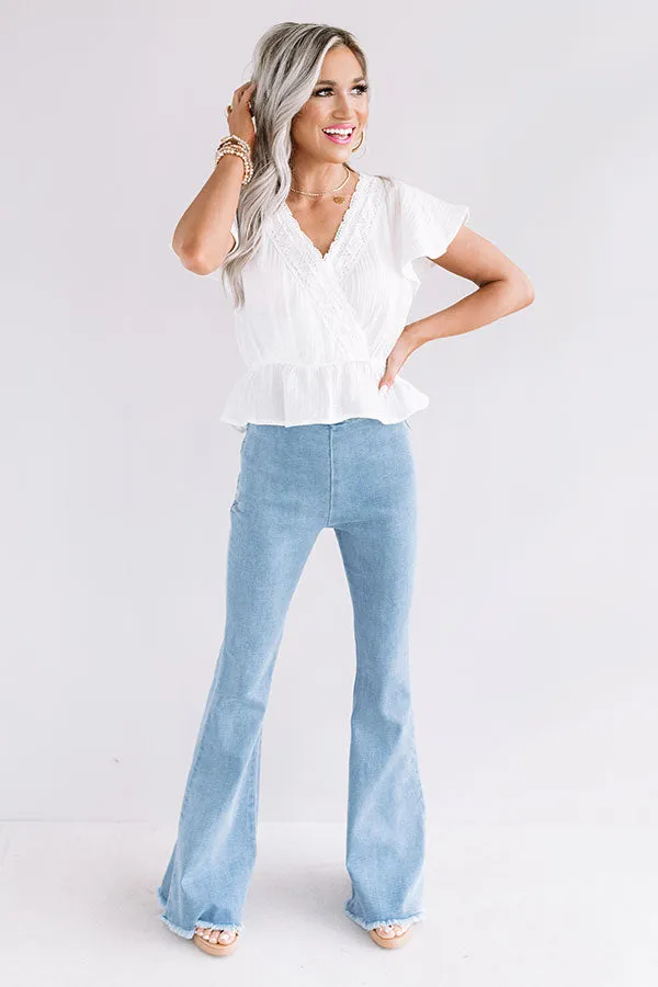 Beachy Brilliance Crochet Top In White