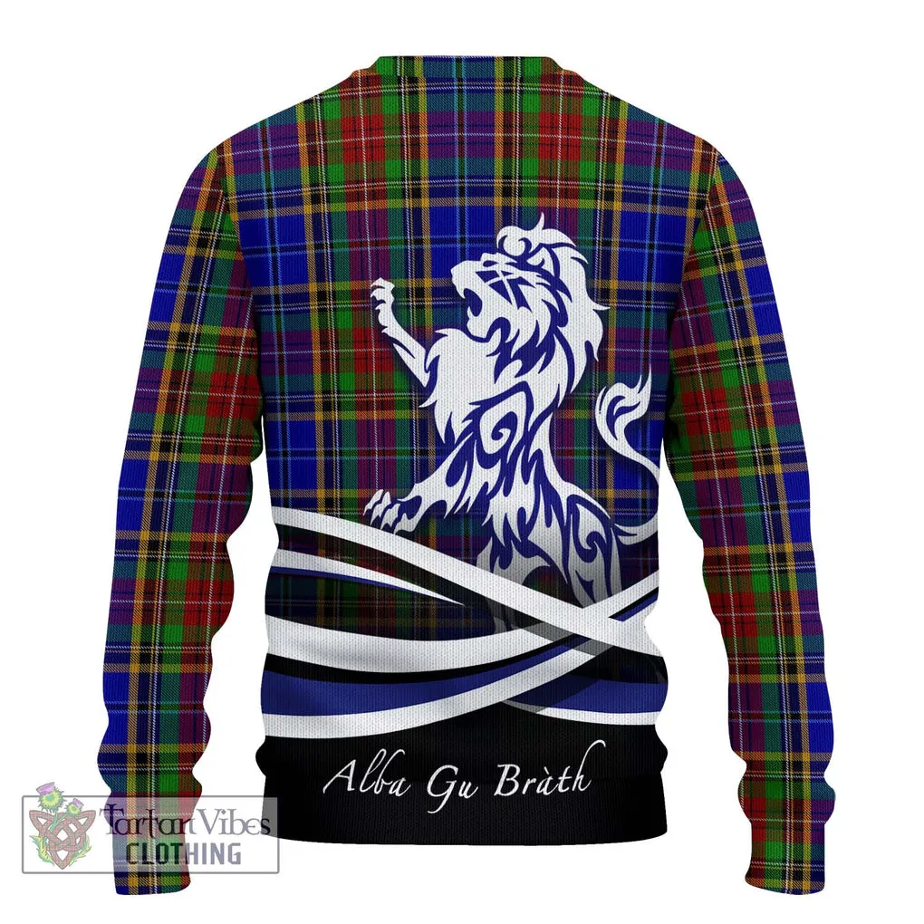 Beattie Tartan Ugly Sweater with Alba Gu Brath Regal Lion Emblem