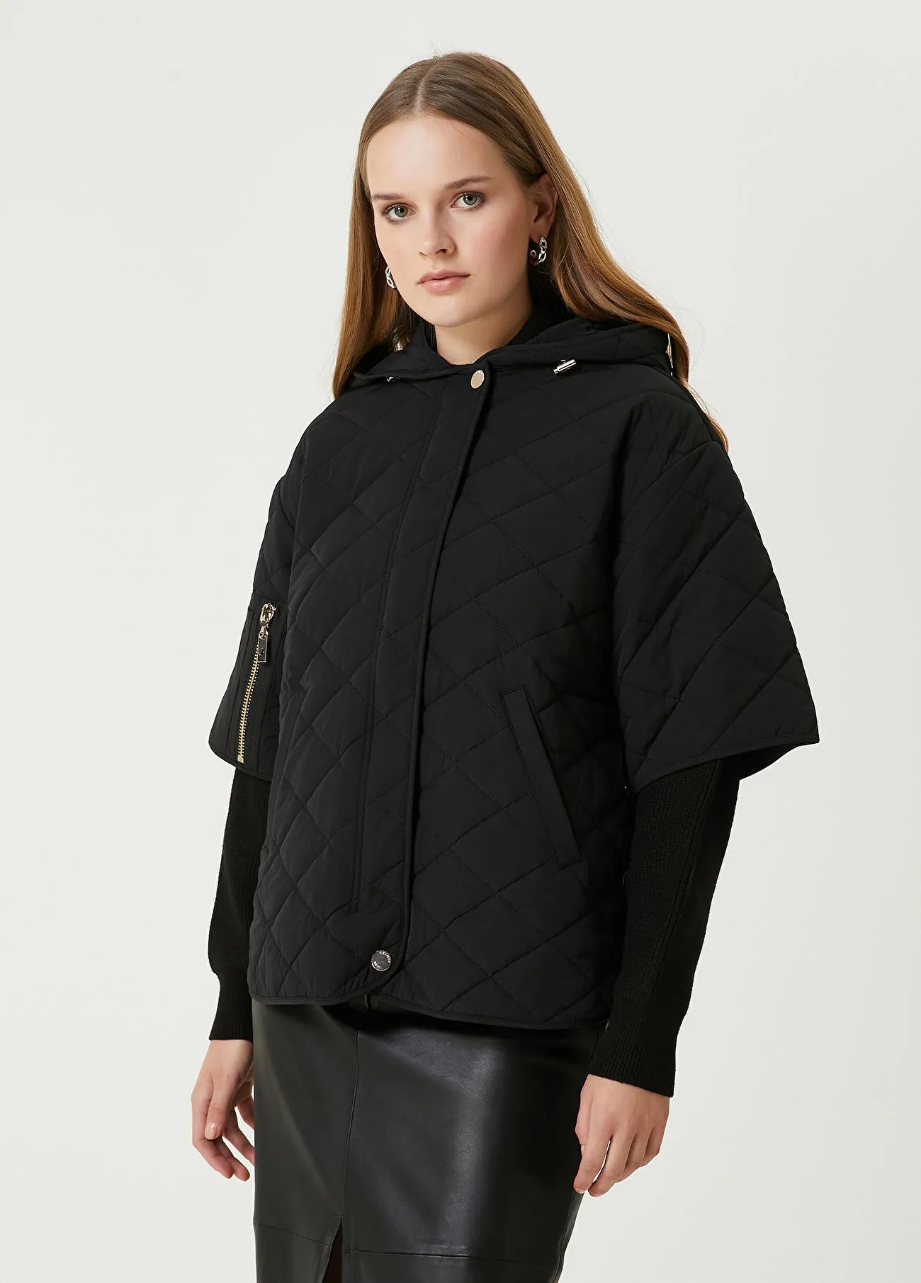 Beymen Club Hooded Quilted Coat Black