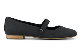 Bianca Flat - Black Leather