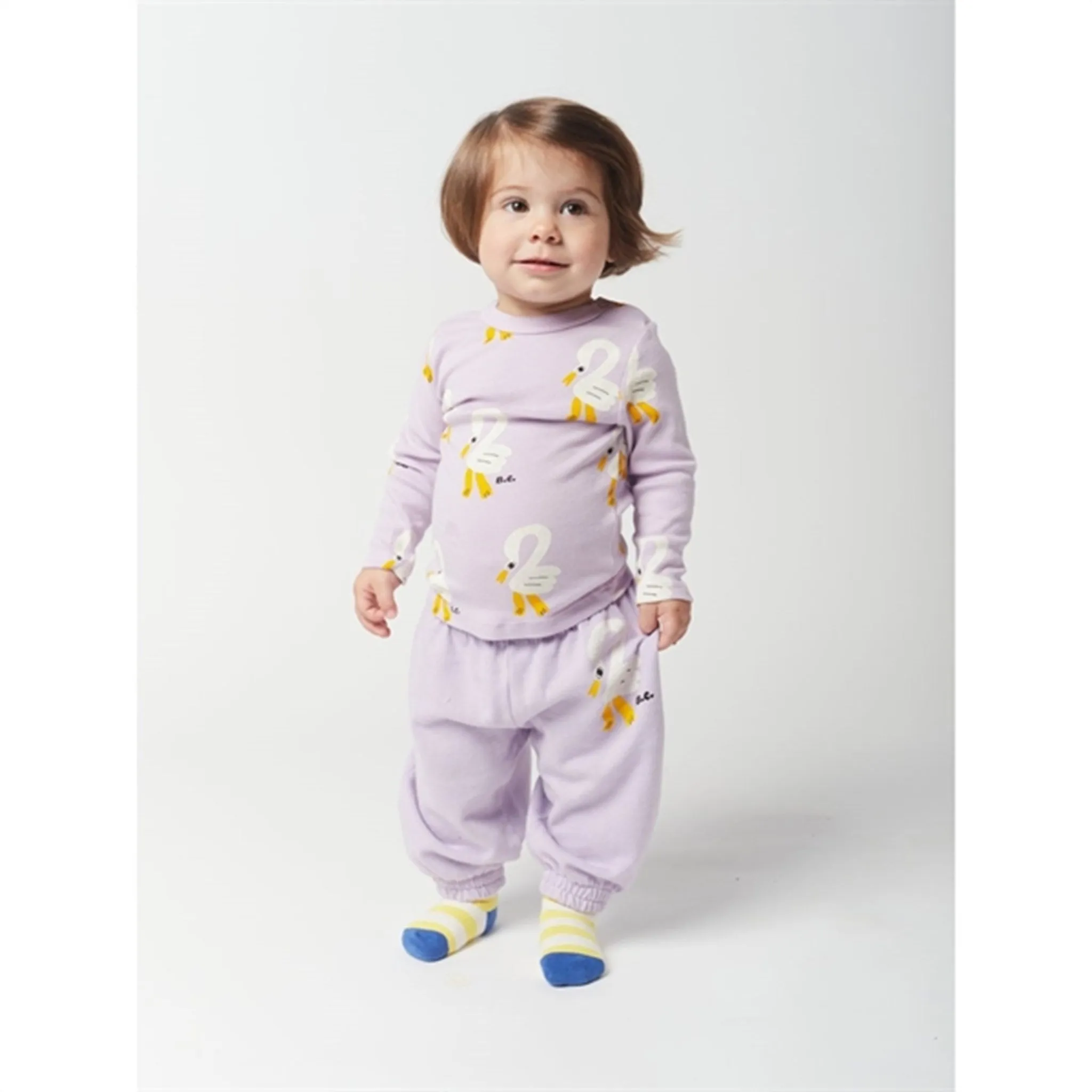 Bobo Choses Lavender Pelican Sweatpants