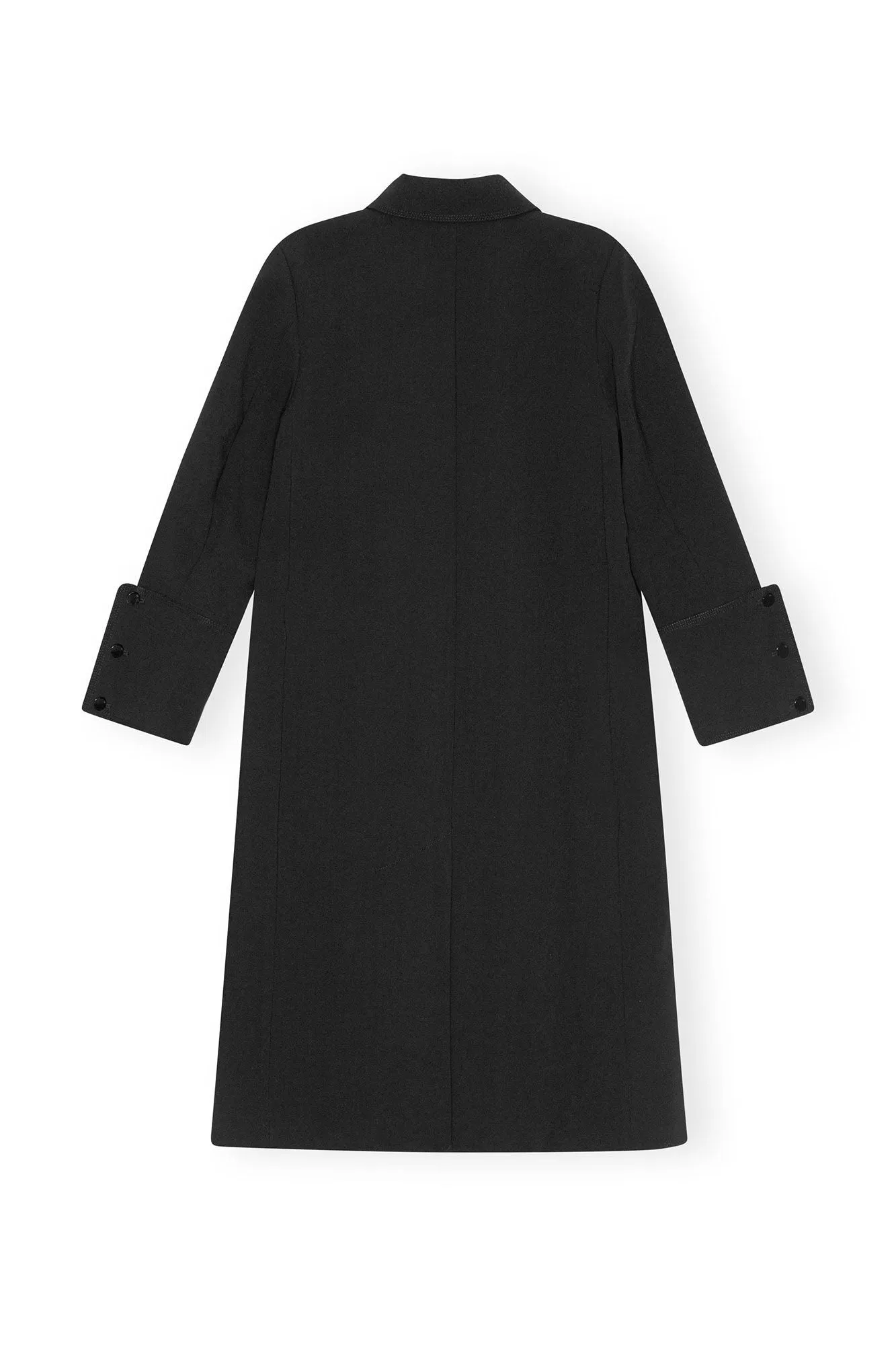 Bonded Crepe Coat | Black