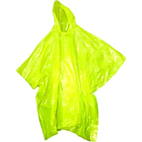 Boss 43 Waterproof Sport Poncho with Hood, .4mm PE, Yellow