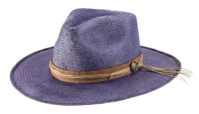 Brittoli Oasis Wide Brim Shantung Panama Hat