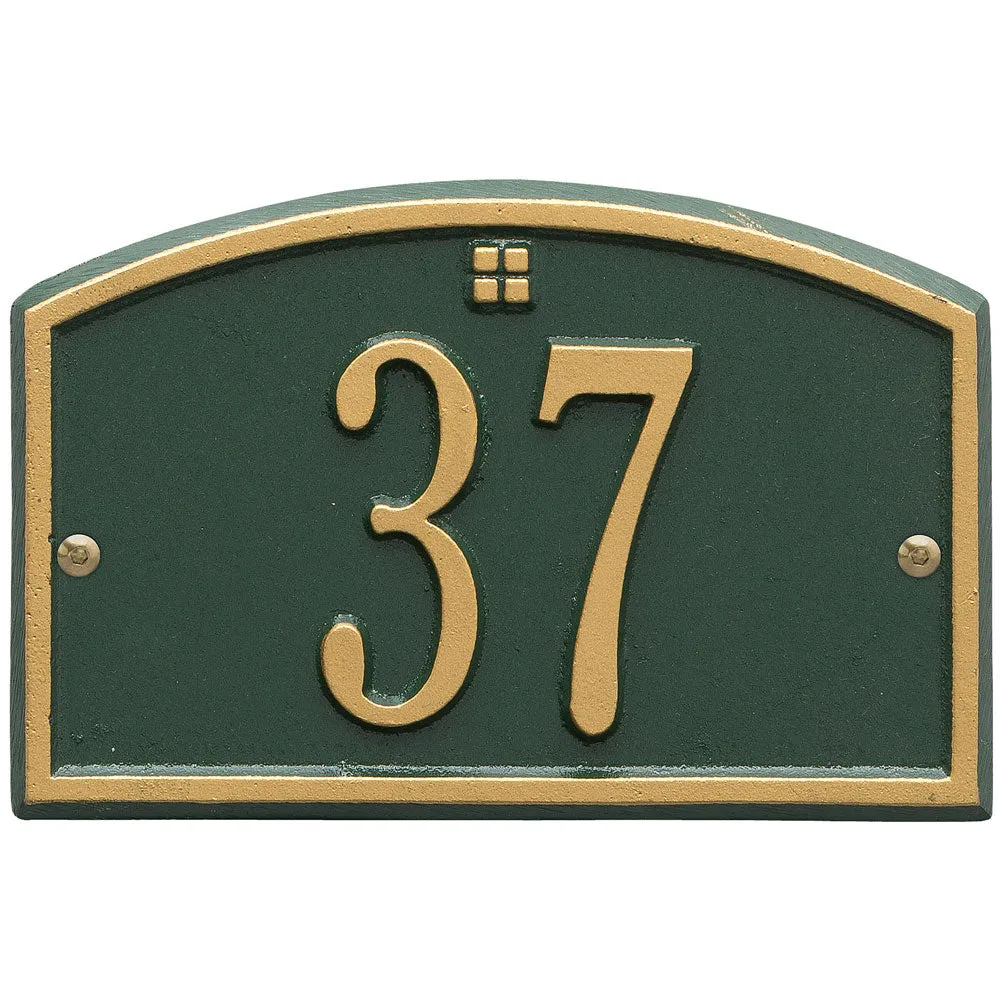 Cape Charles Entryway Home Address Plaque