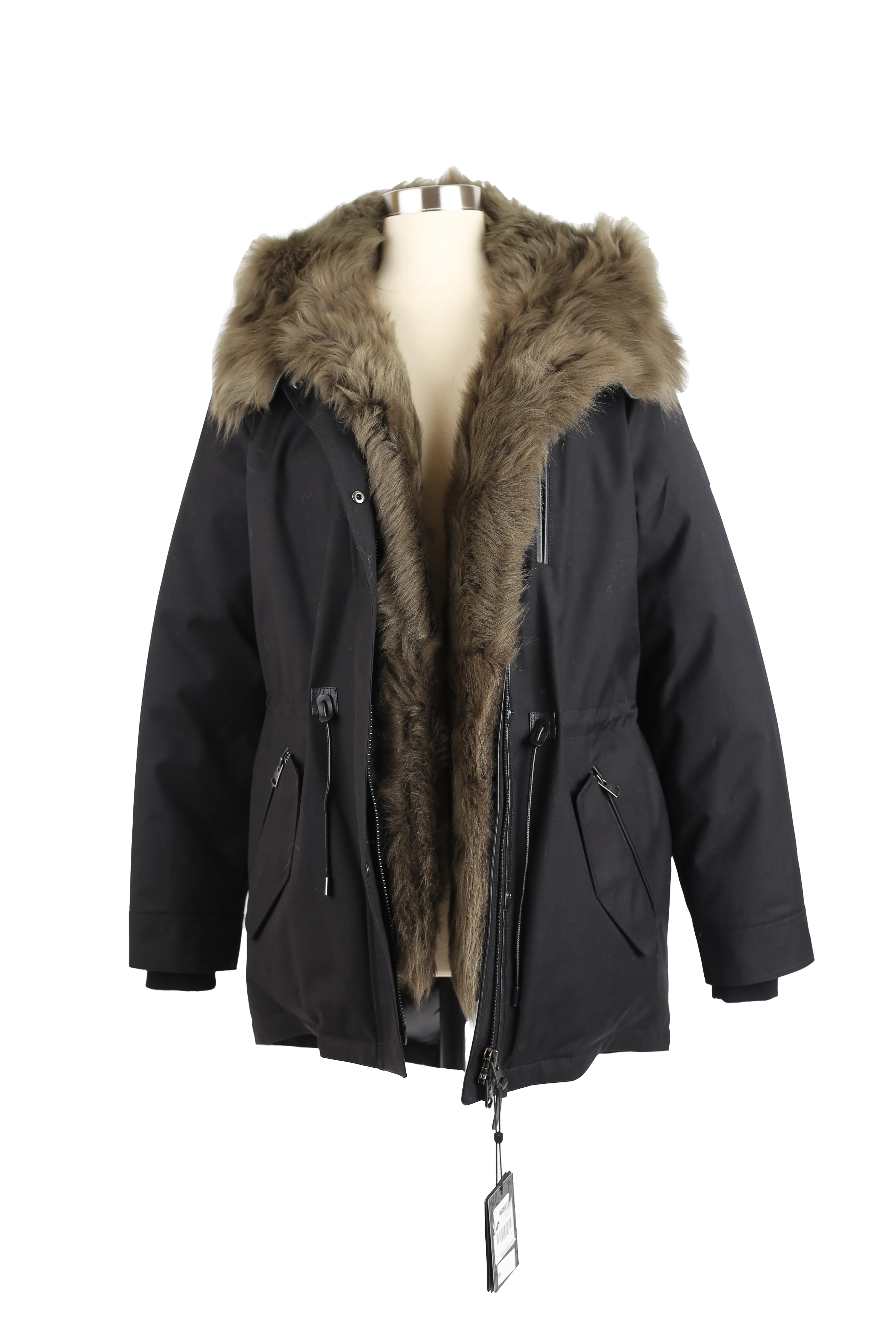 Charlene Down Parka - Removable Fur Hood & Bib