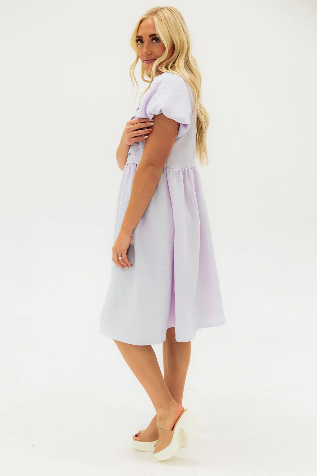 Chelsie Dress-Lavender