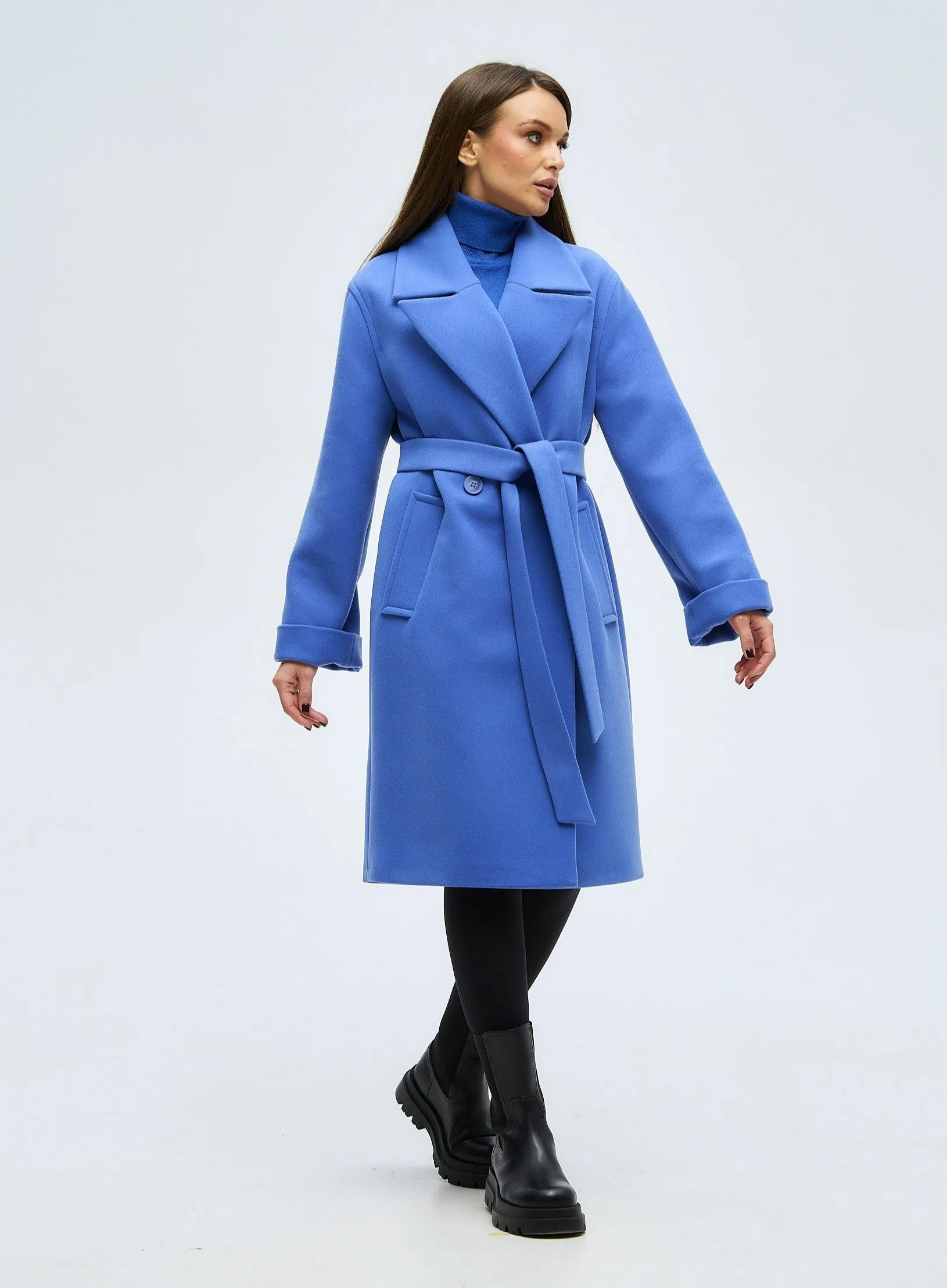 Cipriani Wool Blend Midi Overcoat