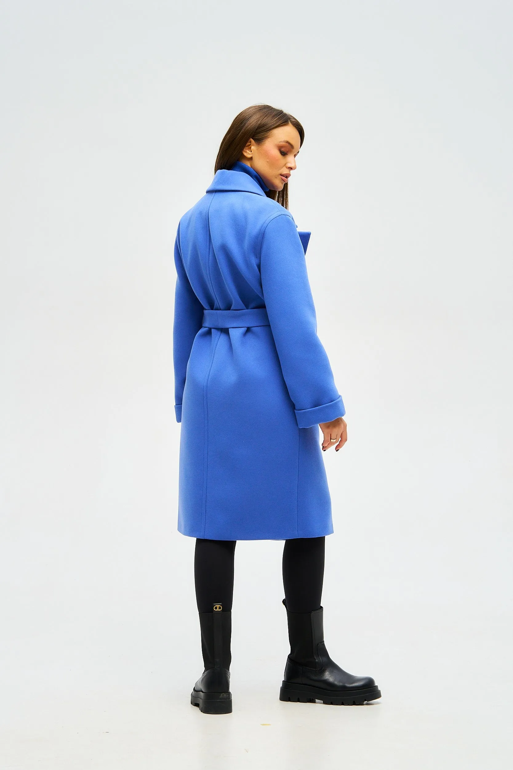 Cipriani Wool Blend Midi Overcoat