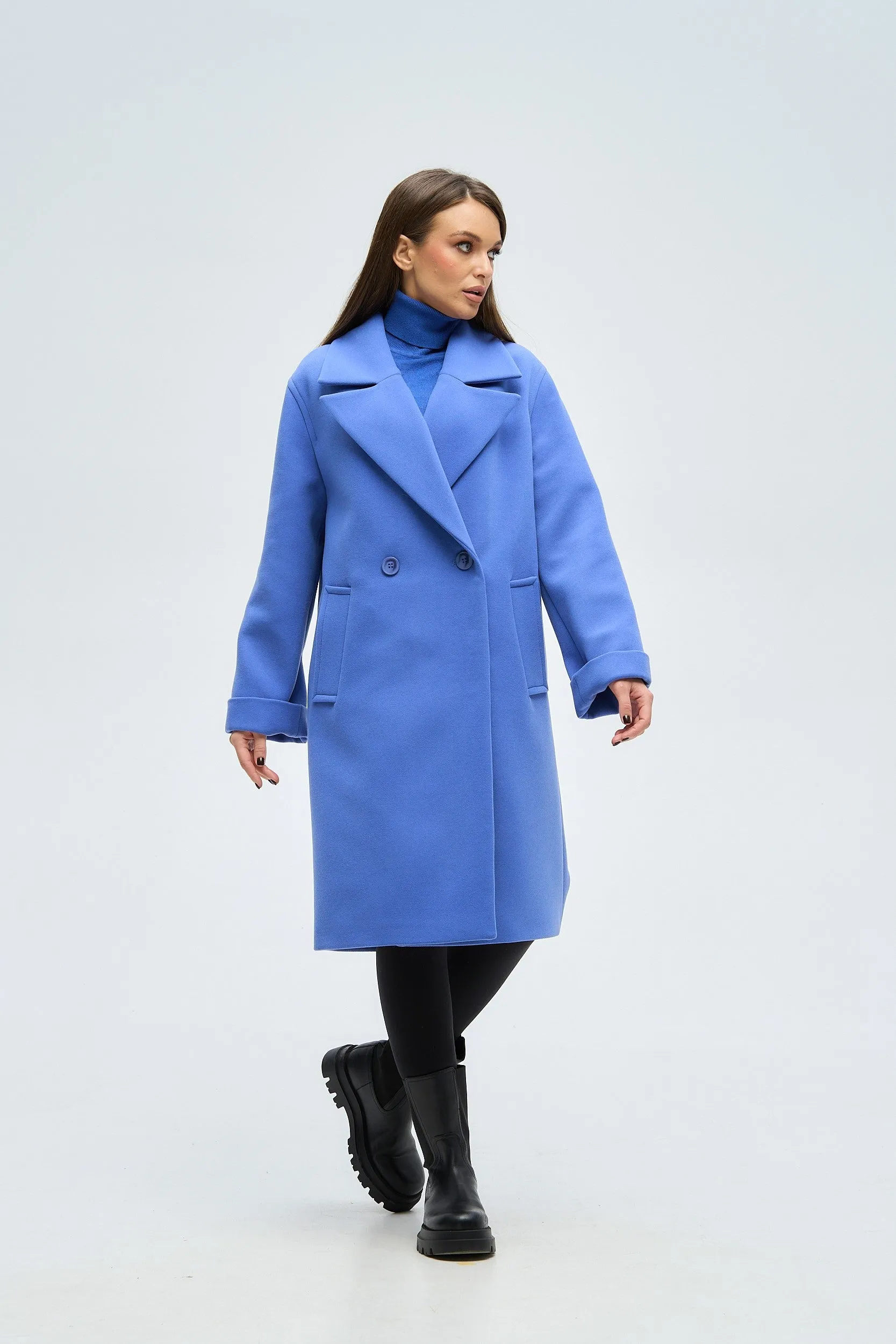 Cipriani Wool Blend Midi Overcoat