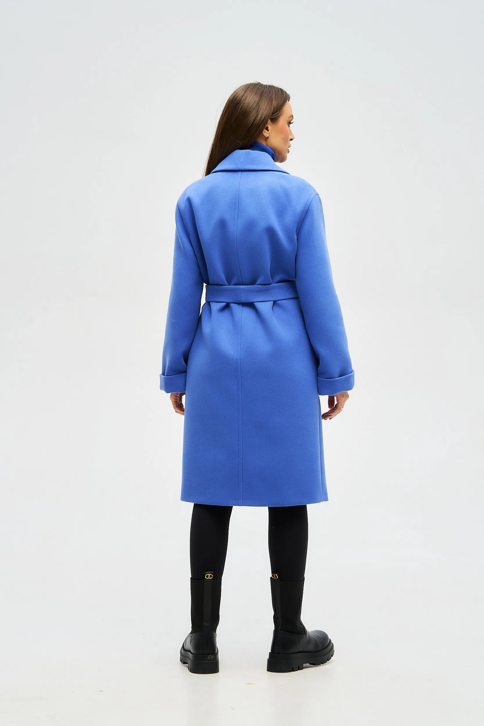 Cipriani Wool Blend Midi Overcoat