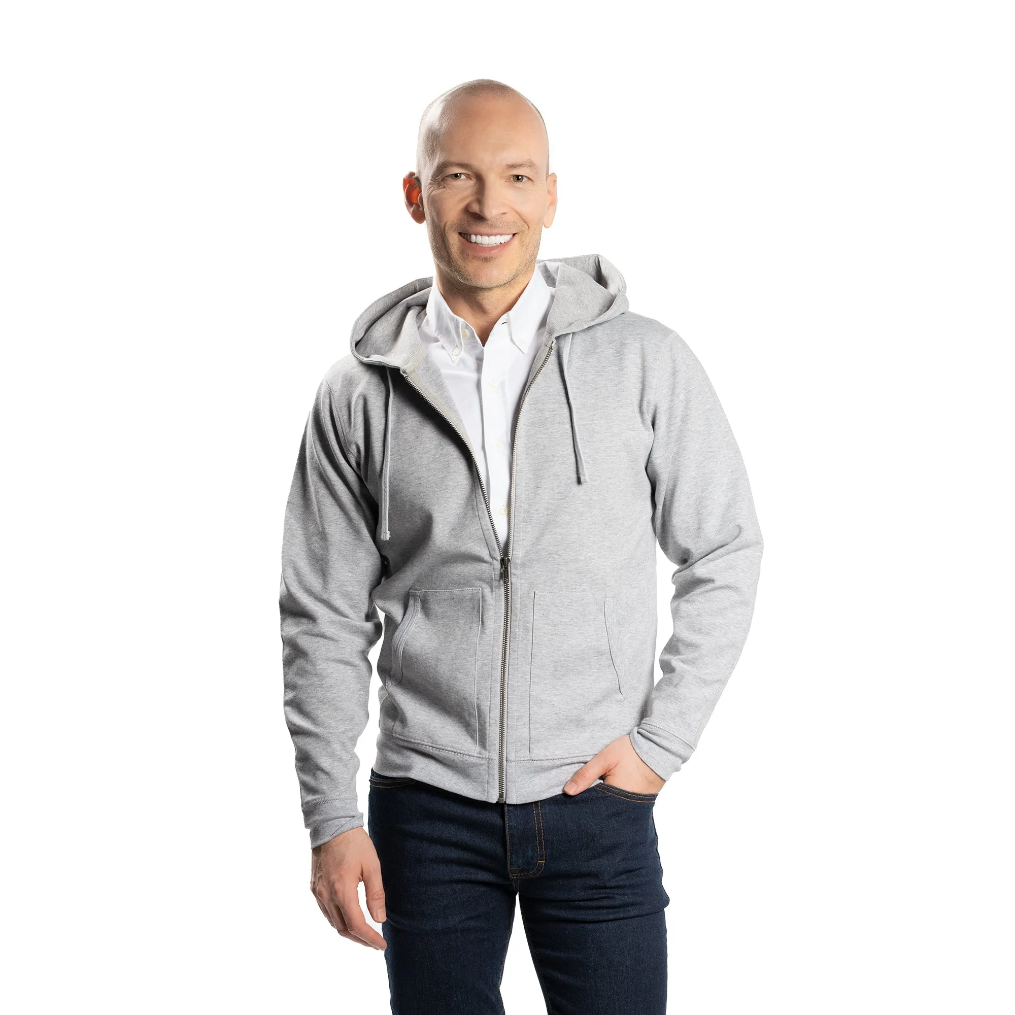 Classic Hoodie - Heather Grey