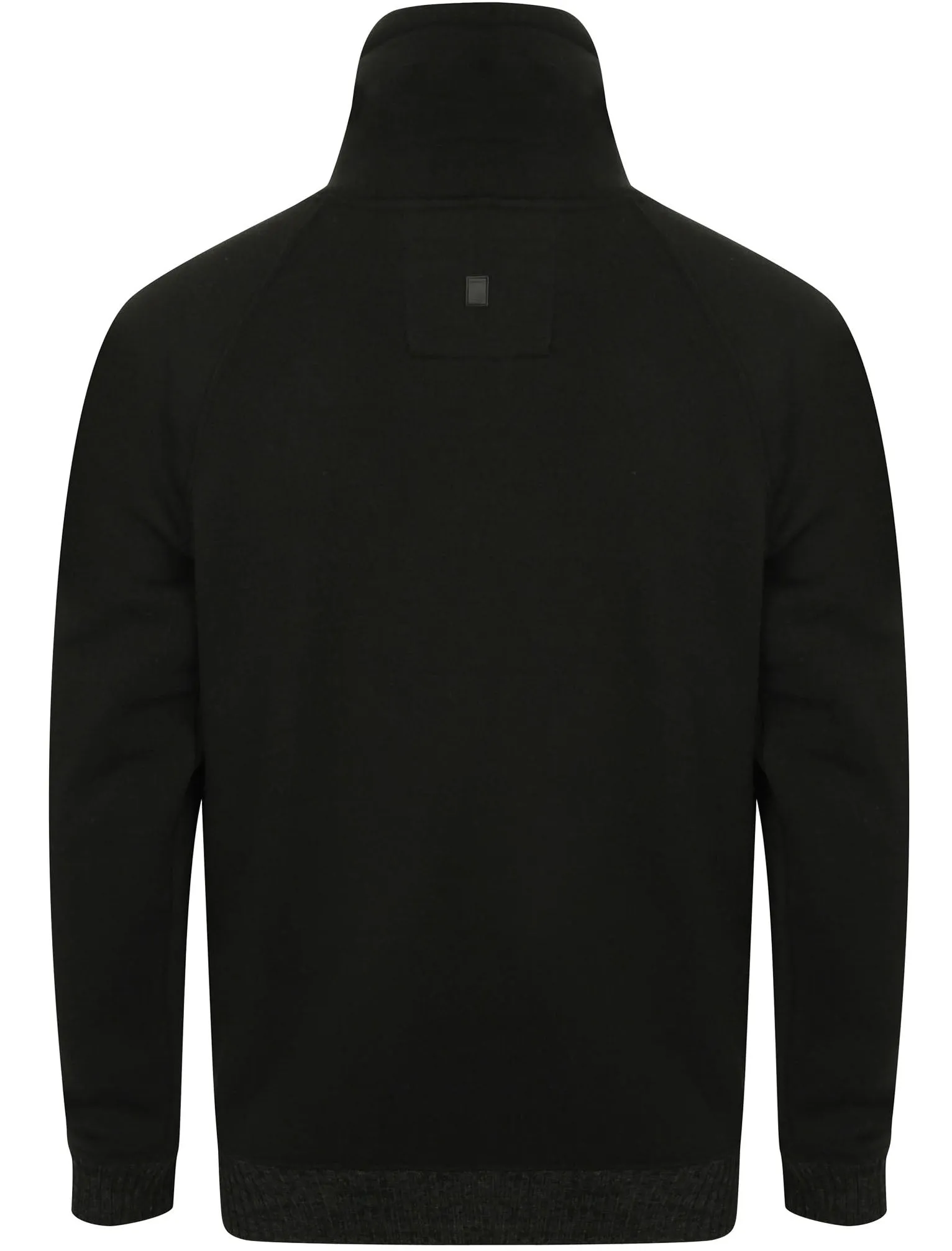 Clayton Pullover Sweatshirt with Knitted Panel in Black - Tokyo Laundry