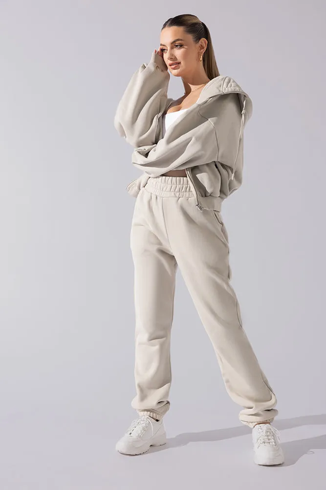 Cloud Rollover Sweatpant - Seashell