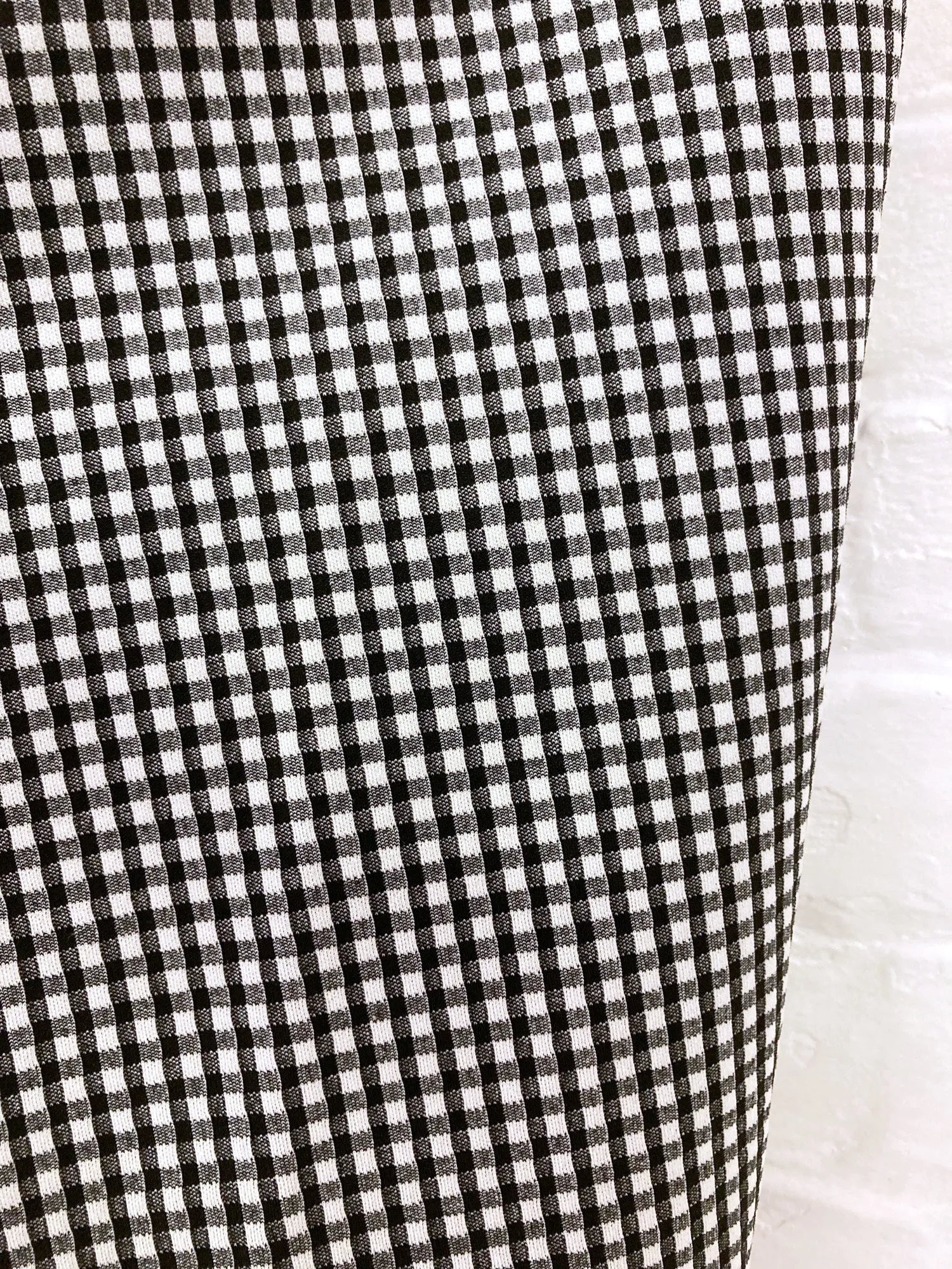 Comme des Garcons SS1997 ‘dress meets body’ black white gingham dress or skirt