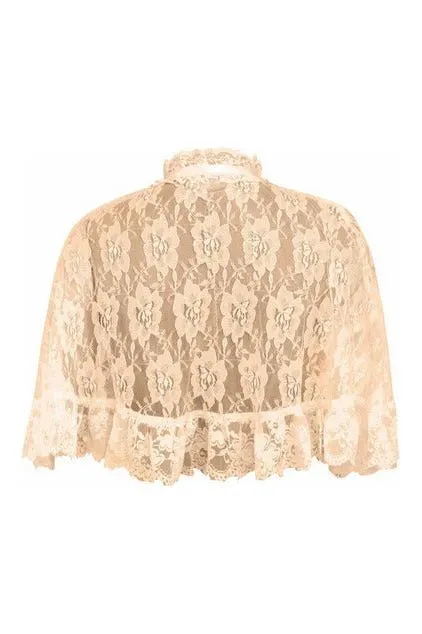 Daisy Corsets Ivory Lace Cape