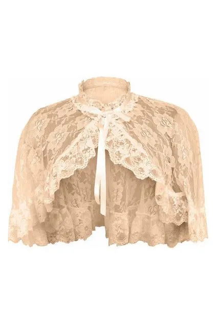 Daisy Corsets Ivory Lace Cape