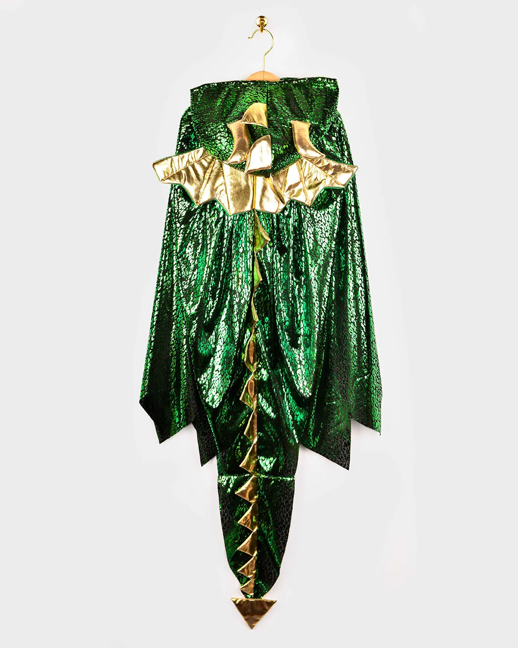 Dengodafen cape groene glitter draak 100 tm 128 cm