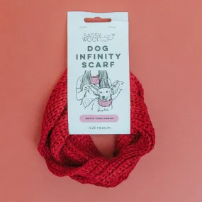 Dog Infinity Scarf - Red