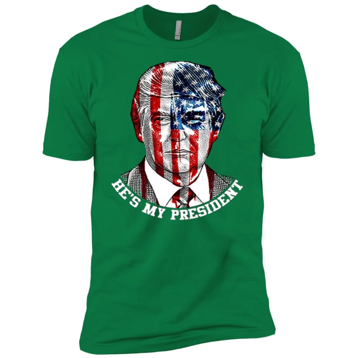 Donald Trump American Flag T-shirt Men Short Sleeve T-Shirt