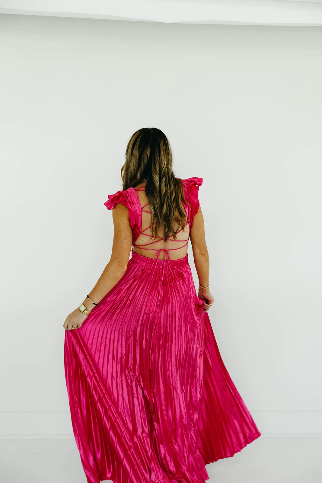 Donna Maxi Dress - Hot Pink